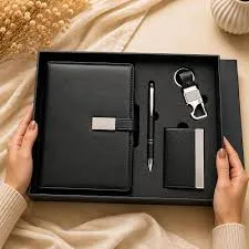 4 in 1. a5 notebook- pen- card holder- key chain set