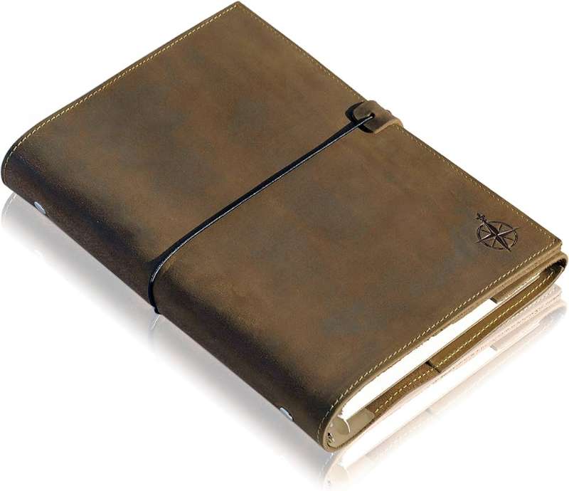 A5 pure leather notebook