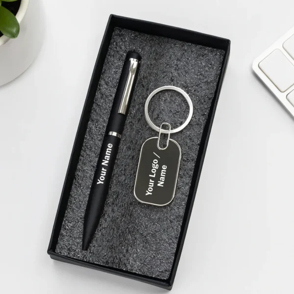 Personalized Pen & Keychain Set - Corporate Gift